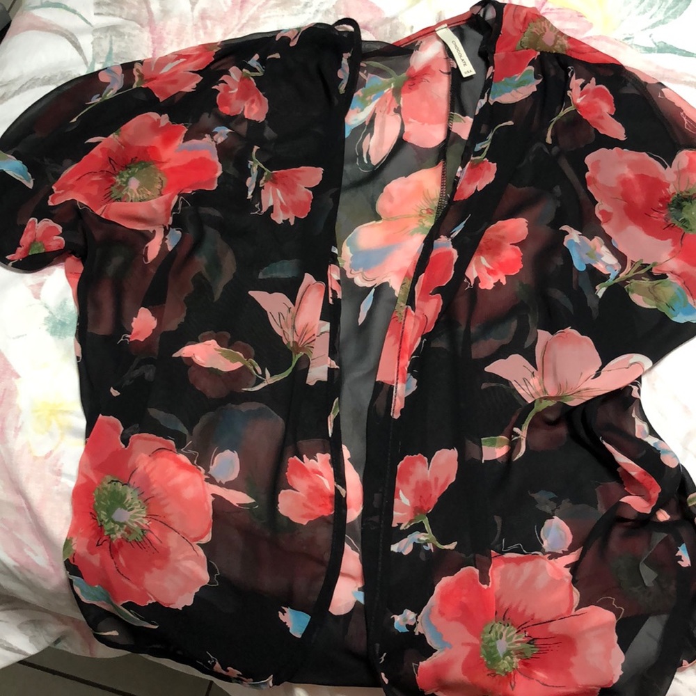 Flowery cardigan